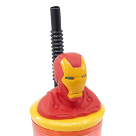 Vaso Figura 3D Iron Man 360 Ml De Vuelta Al Cole 2