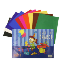 Papel Charol Cuaderno 10 Hojas Surtido Pampy