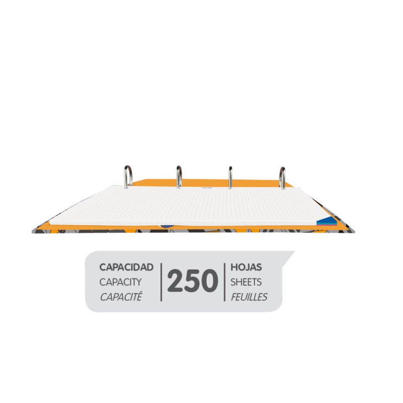 Carpeta Anillas Con Goma Cube Milan