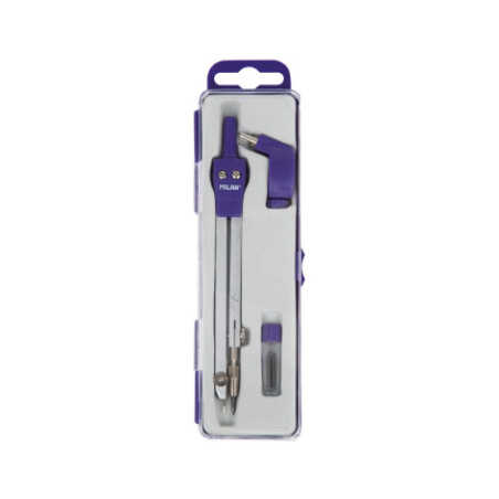 Estuche Compas Azul Con Adaptador Milan De Vuelta Al Cole