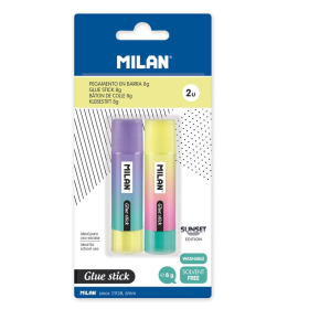 Pack 2 Barras Pegamento Milan 8gr De Vuelta Al Cole