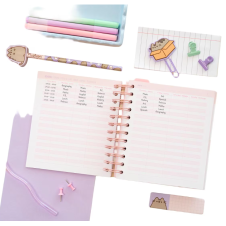 Agenda Escolar Pusheen 2025/26 Día/Página
