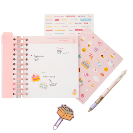 Agenda Escolar Pusheen 2025/26 Día/Página