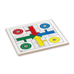 Tablero 40x40 cm Madera Parchis/Oca 2