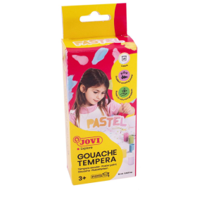 Témpera 6 Botes De 15 Ml Colores Pastel