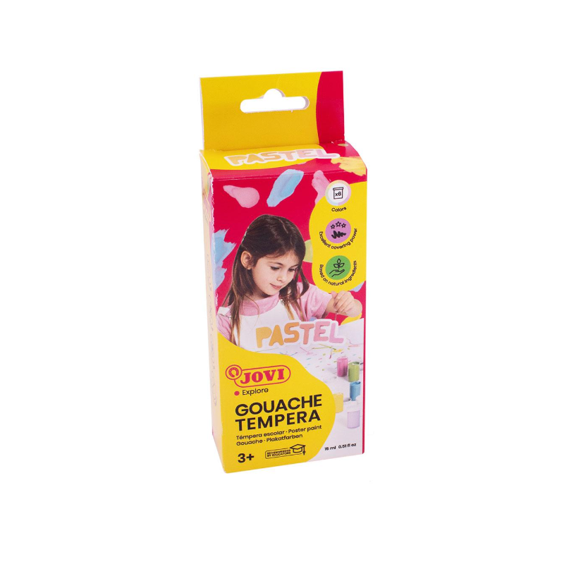 Témpera 6 Botes De 15 Ml Colores Pastel