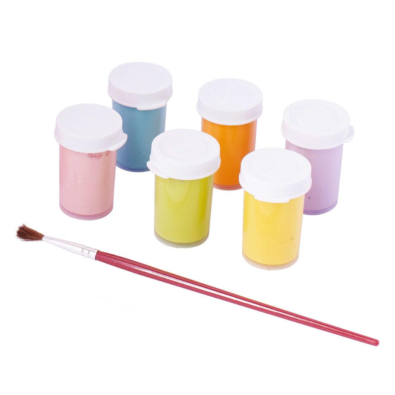 Témpera 6 Botes De 15 Ml Colores Pastel