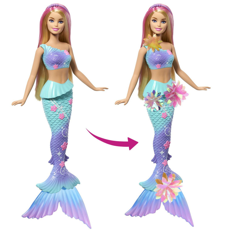 Barbie Sirena Mágica De Flores
