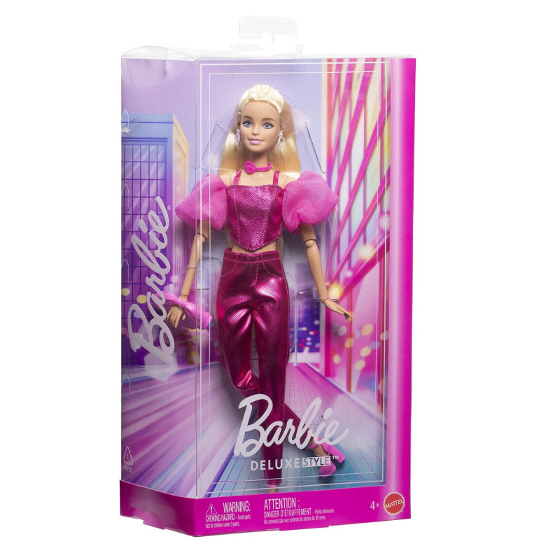 Barbie Deluxe Conjunto Rosa Metalizado