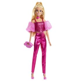 Barbie Deluxe Conjunto Rosa Metalizado