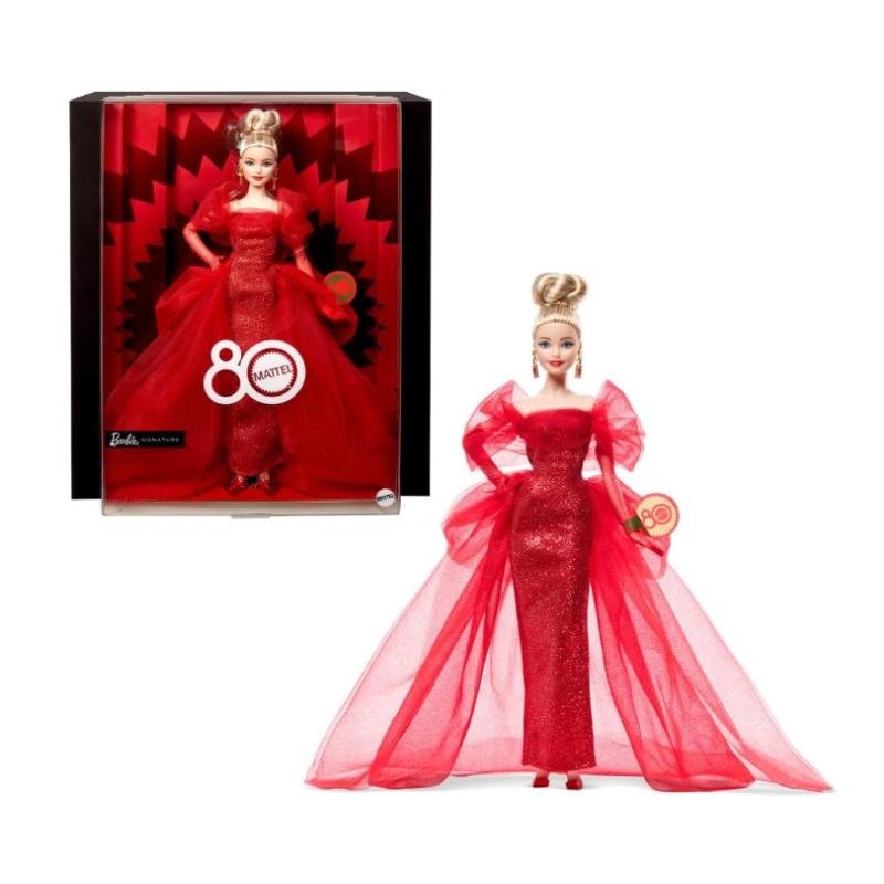 Barbie Coleccionable 80 Aniversario De Mattel