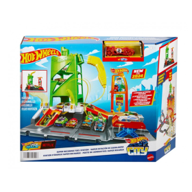 Hot Wheels Super Estación Gasolinera De Mattel