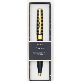 Bolígrafo Tú Puedes Azul Marino Y Dorado