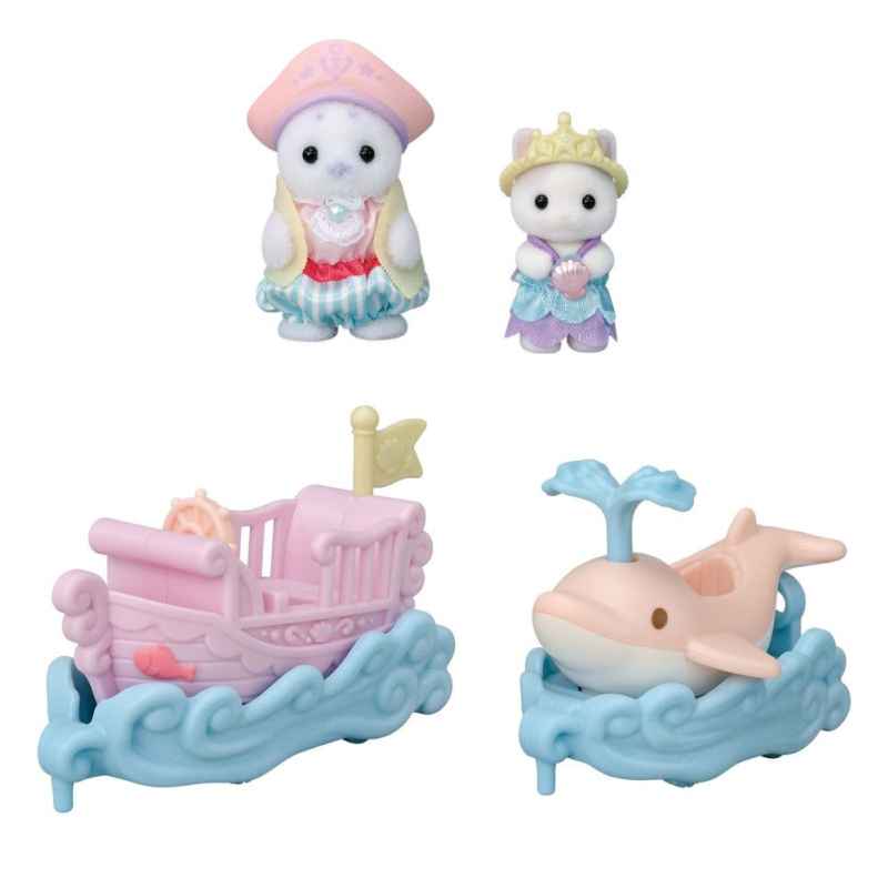 Sylvanian Families Creme Y Erin En Tren Y Avión