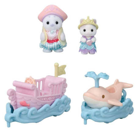 Sylvanian Families Creme Y Erin En Tren Y Avión