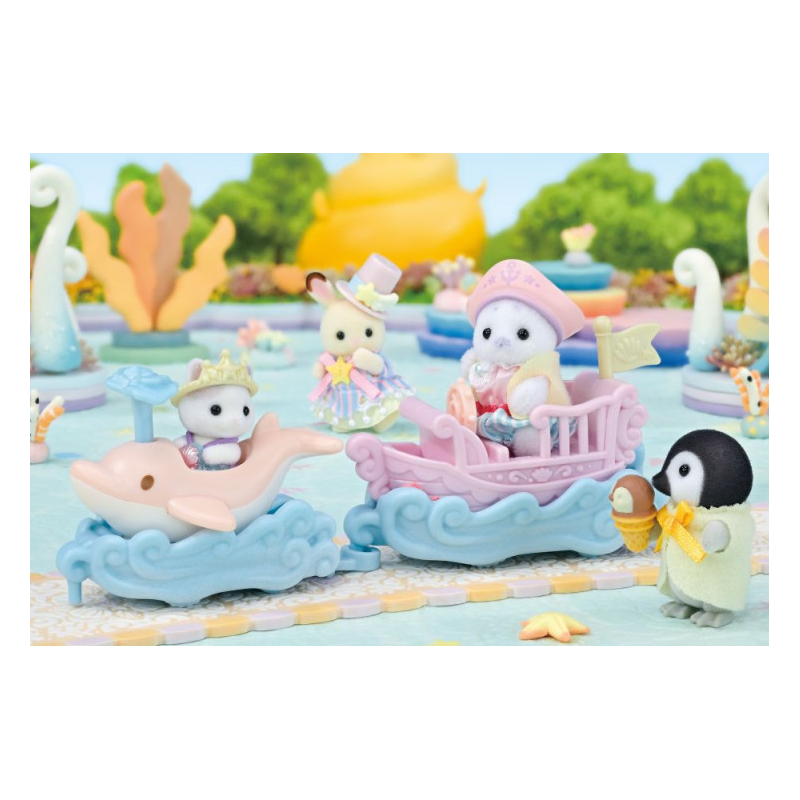 Sylvanian Families Creme Y Erin En Tren Y Avión