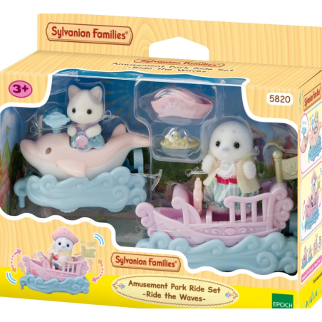 Sylvanian Families Creme Y Erin En Tren Y Avión De Sylvanian Families