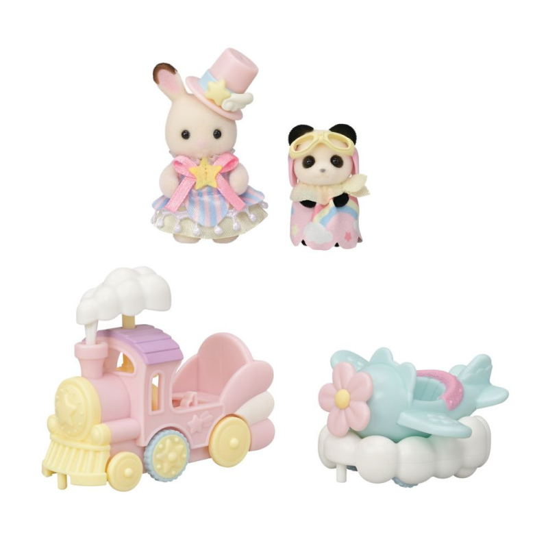 Sylvanian Families Puffy Y Cara Surcan Las Olas