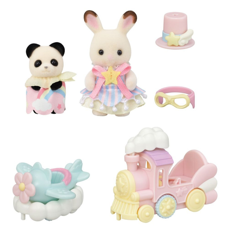 Sylvanian Families Puffy Y Cara Surcan Las Olas