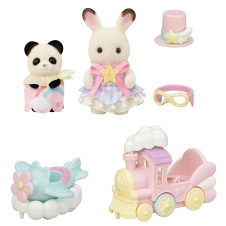 Sylvanian Families Puffy Y Cara Surcan Las Olas