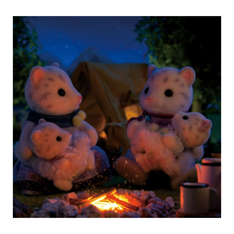 Sylvanian Families Familia Leopardo De Las Nieves