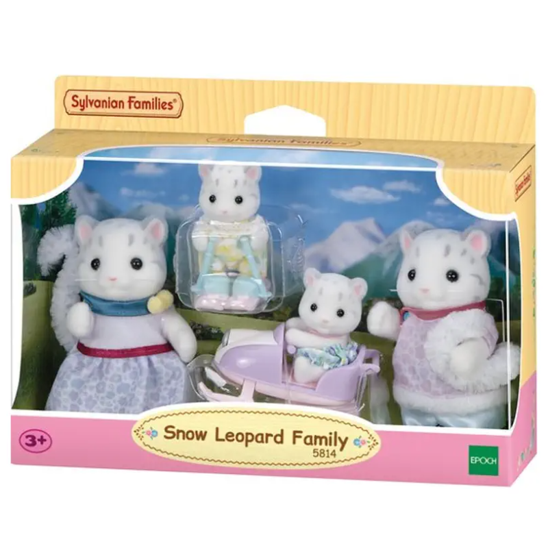 Sylvanian Families Familia Leopardo De Las Nieves De Sylvanian Families
