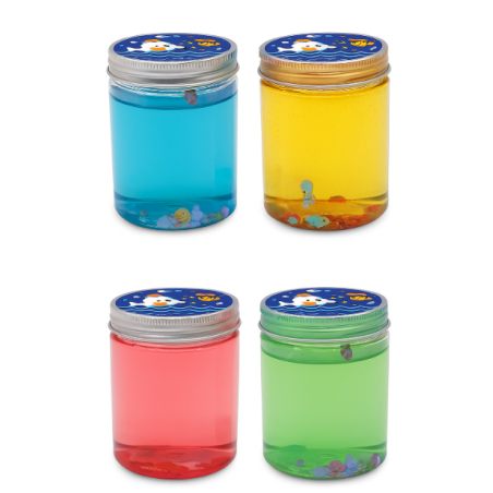 Slime Cristal Con Pececitos Colores Surtido