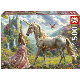 Puzzle Hadas Unicornios Mariposas 500 Pcs