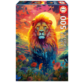 Puzzle Mirada Majestuosa León 500 Pcs