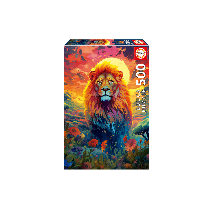 Puzzle Mirada Majestuosa León 500 Pcs