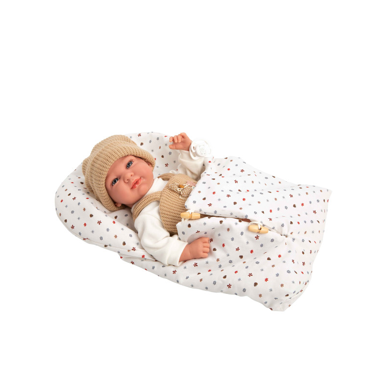Muñeca Arias Elegance Cris Beige Con Saco De Dormir
