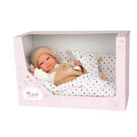 Muñeca Arias Elegance Cris Beige Con Saco De Dormir De Muñecas Arias
