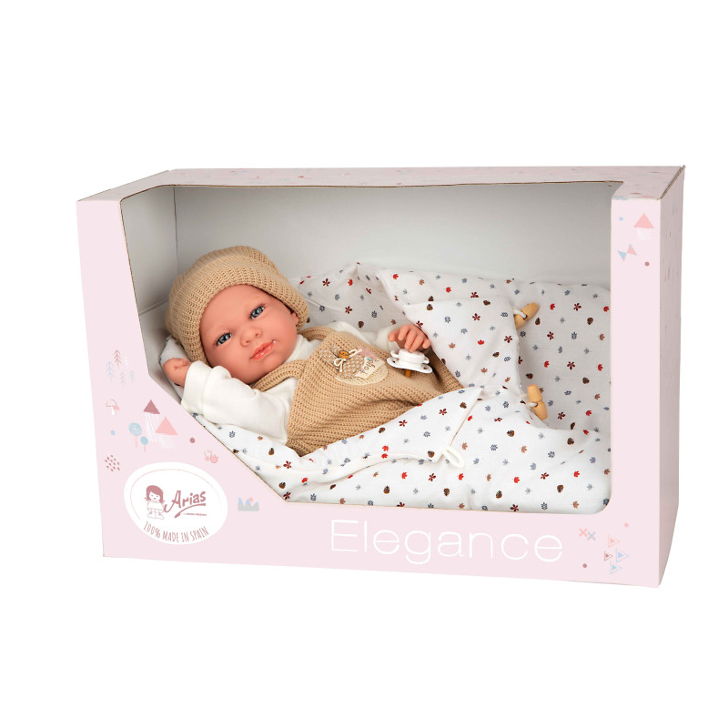 Muñeca Arias Elegance Cris Beige Con Saco De Dormir De Muñecas Arias
