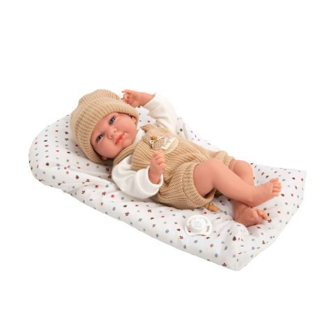 Muñeca Arias Elegance Cris Beige Con Saco De Dormir