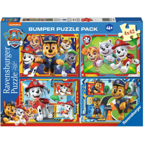 Puzzle Patrulla Canina 4x42 Pzs De Ravensburger