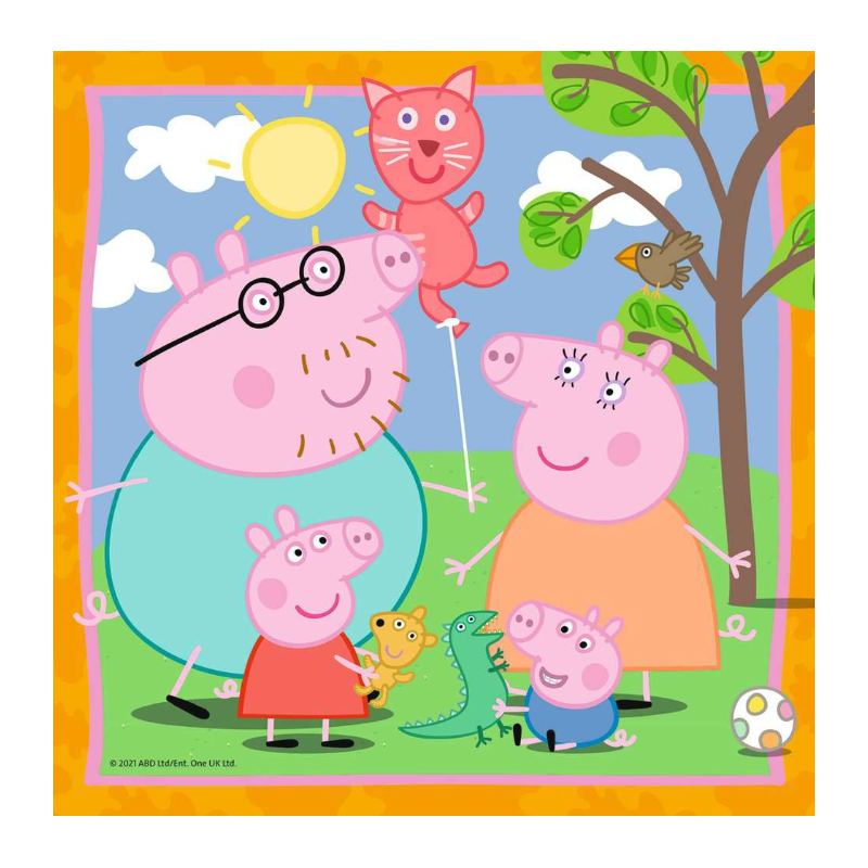 Puzzle Peppa Pig Y Familia 3x49 Pzs