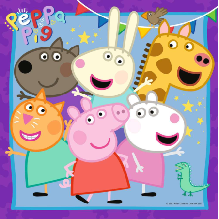 Puzzle Peppa Pig Y Familia 3x49 Pzs