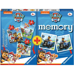 Patrulla Canina Memory + 3 Puzzles De Ravensburger
