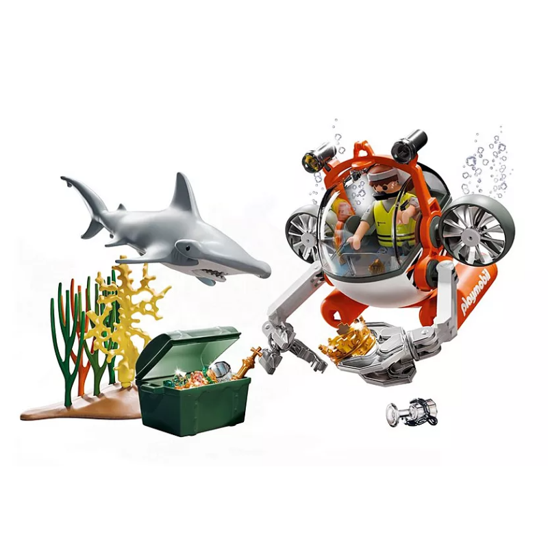 Playmobil Búsqueda Del Tesoro Con Submarino