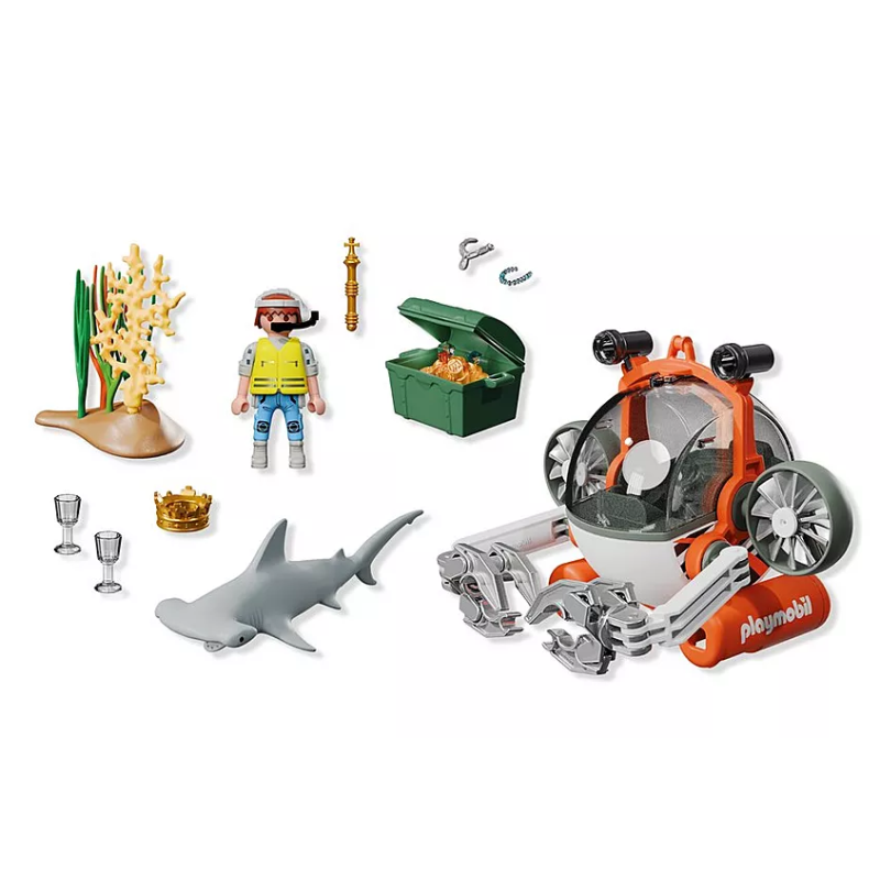 Playmobil Búsqueda Del Tesoro Con Submarino