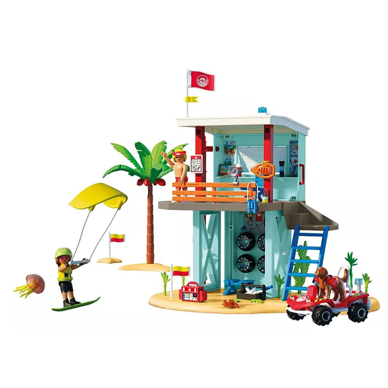 Playmobil Torre De Vigilancia Con Coche De Playa
