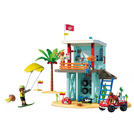 Playmobil Torre De Vigilancia Con Coche De Playa