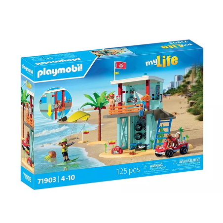 Playmobil Torre De Vigilancia Con Coche De Playa De Playmobil
