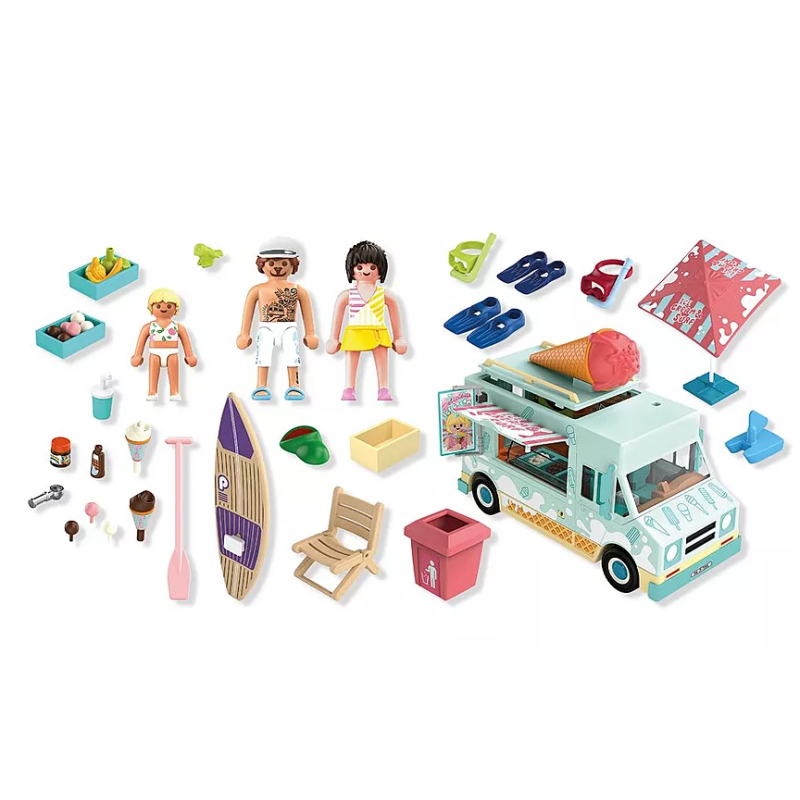 Playmobil Camión De Helados Con Tienda De Surf