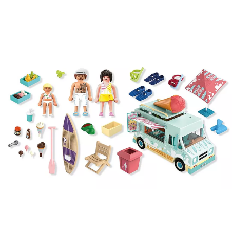 Playmobil Camión De Helados Con Tienda De Surf