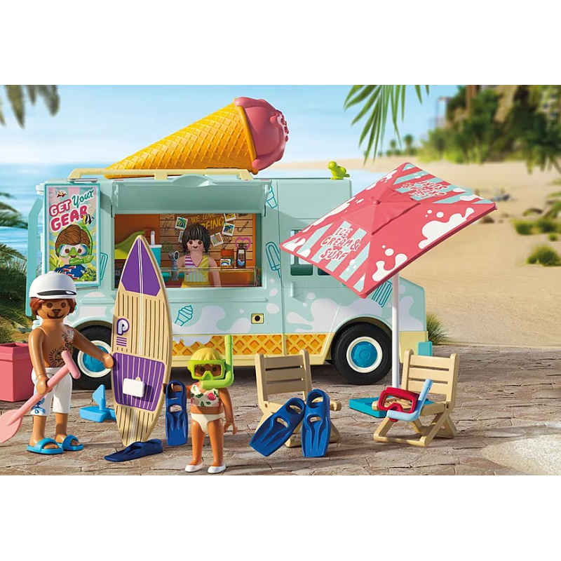 Playmobil Camión De Helados Con Tienda De Surf