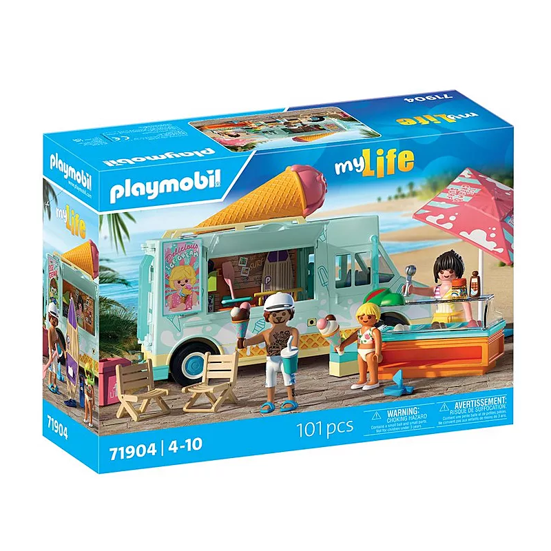 Playmobil Camión De Helados Con Tienda De Surf De Playmobil