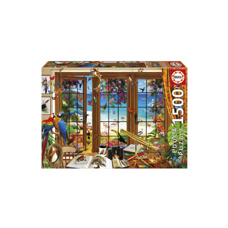 Puzzle Ventana Observador Aves 1500 Pcs