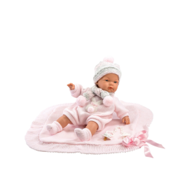 Muñeca Llorens Joelle Llorona Toquilla Rosa De Muñeca Llorens