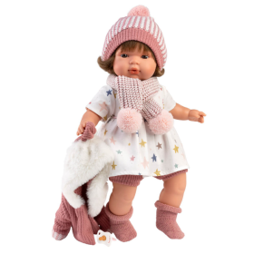 Muñeca Llorens Lola Llorona Rosa 38 Cm De Muñeca Llorens